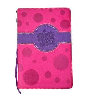 The Big Picture Interactive Childrens Bible Pink Purple Polka Dot Leather Church